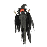 2 Ft. Hanging Pumpkinhead Man with Hat Halloween Decoration