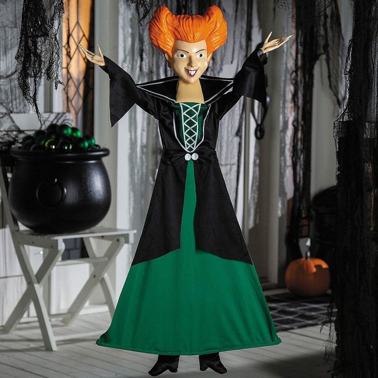 3 Ft. Hocus Pocus Winifred Sanderson Medium Posable Hanging Halloween Decoration