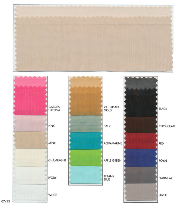 Voile Polyester Fabric - Apple Green, Sheer, 118" Wide (1 Yard)