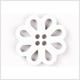 Black/White Plastic Button - 54L/34mm