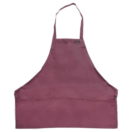 Front-of-the-House Bib Apron 27" L x 28" W, Burgundy