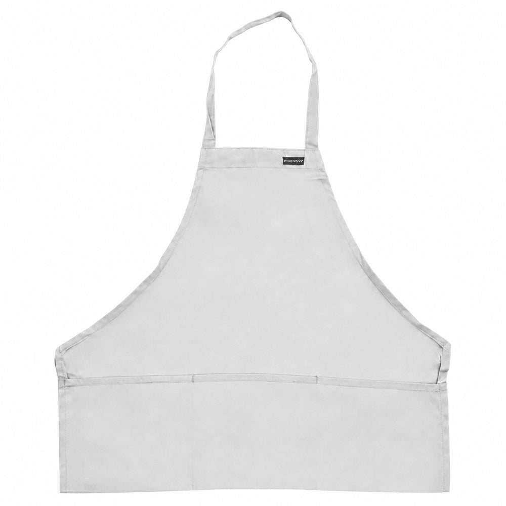 Front-of-the-House Bib Apron 27" L x 28" W, White