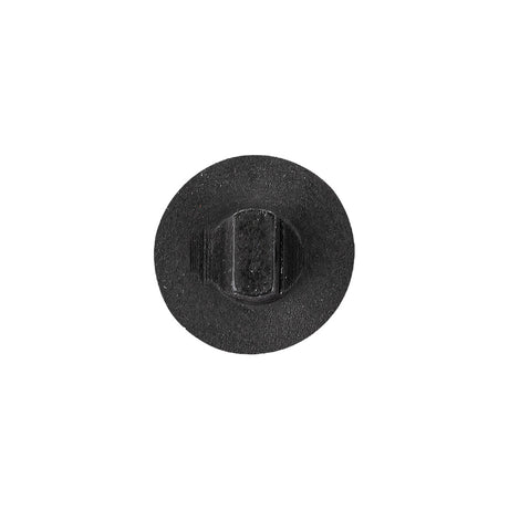 Plastic Shank Back Button - 24L/15mm - Black Alligator Skin Embossed