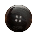 Plastic 4-Hole Button - 45L/29mm - Black Ornate Swirls Embossed Stripe