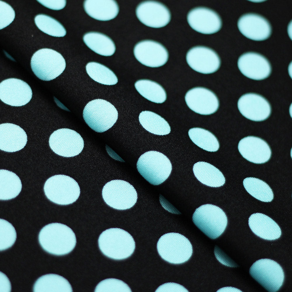 E-Z Dots Nylon Spandex Fabric - Large Polka Dots Print, 58/60" Width (1 Yard)