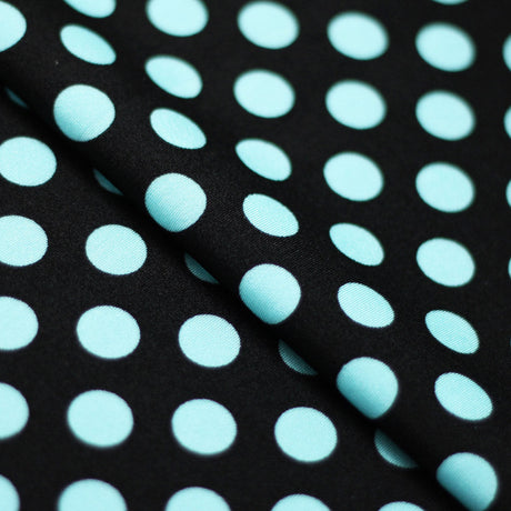 E-Z Dots Nylon Spandex Fabric - Large Polka Dots Print, 58/60" Width (1 Yard)
