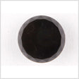 Plastic Shank Back Button - 36L/23mm - Black Faceted Edge