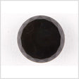 Plastic Shank Back Button - 40L/25.5mm - Black Faceted Edge