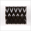 Black Faceted Plastic Shank Back Button - 32L/20mm