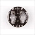 Black/Clear Plastic Button - 28L/18mm