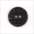 Plastic 2-Hole Button - 44L/28mm - Black Embossed Ridges