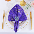 Velvet Dinner Napkin Sample 20x20 Regency Purple