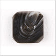 Square Plastic 2-Hole Button - 34L/21.5mm - Black and White Swirls