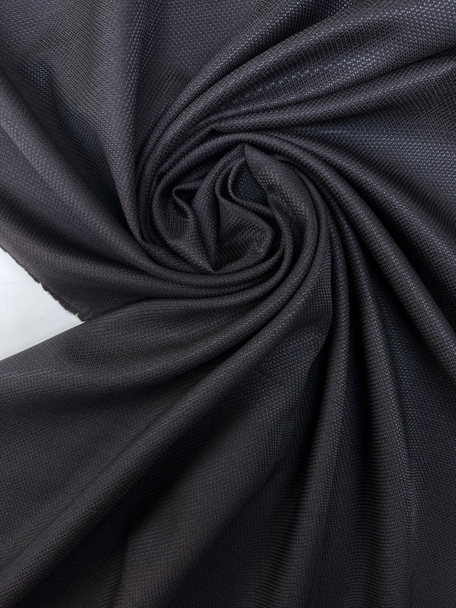 Jacquard Wool Fabric Blue Black