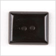 Rectangular Plastic 2-Hole Button - 42L/27mm - Shiny Black
