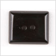 Rectangular Plastic 2-Hole Button - 45L/29mm - Shiny Black
