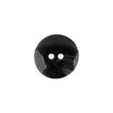 Smoky Black 2-Hole Plastic Button - 24L/15mm