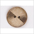 Plastic 2-Hole Button - 36L/23mm - Light Brown Swirling Grain Abstract