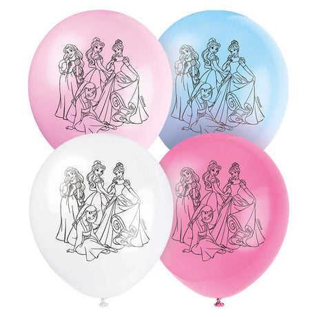 Disney Princess Latex Balloons 8 Pack