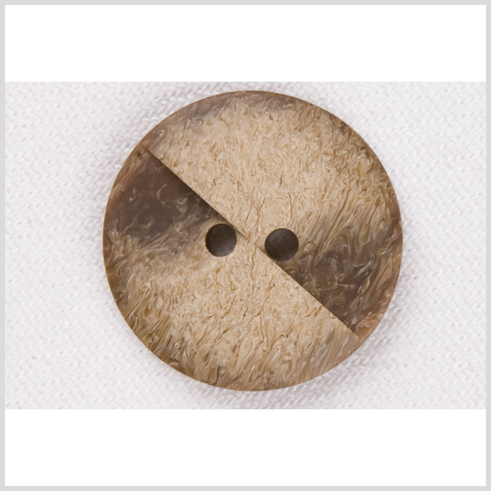 Light Brown Plastic Button - 24L/15mm