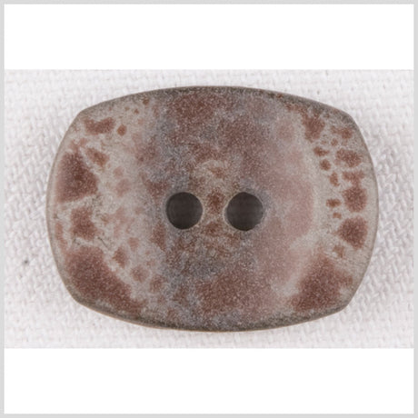 Ivory/Wine Plastic Button - 36L/23mm