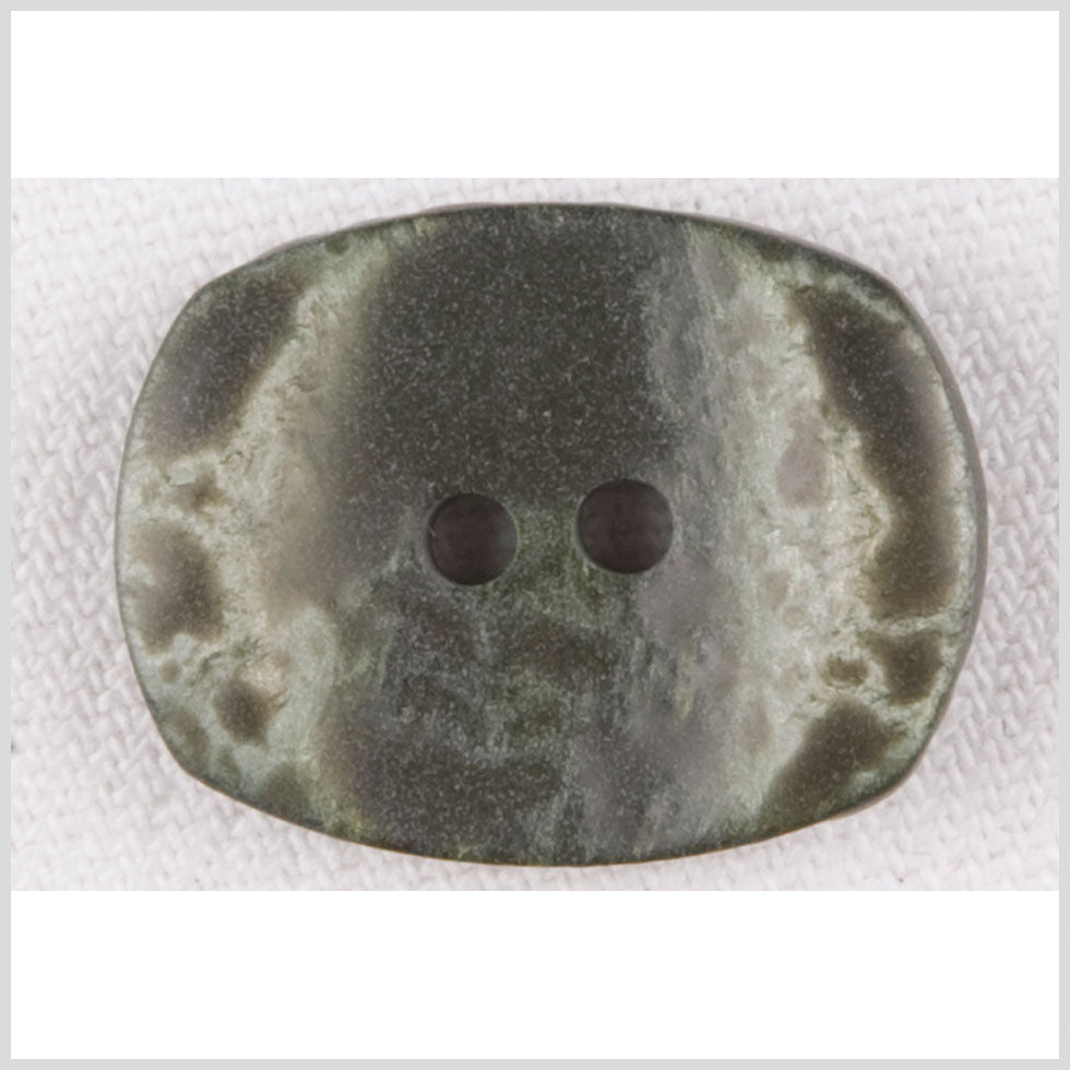 Ivory/Green Plastic Button - 36L/23mm