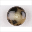 Plastic Shank Back Button - 36L/23mm - Beige and Brown Tortoiseshell