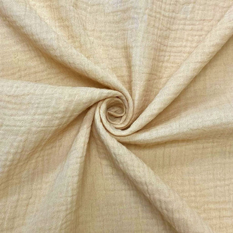Double Layer Cotton Gauze Fabric - Soft Double Layer Muslin, 46/48" Width (1 Yard)