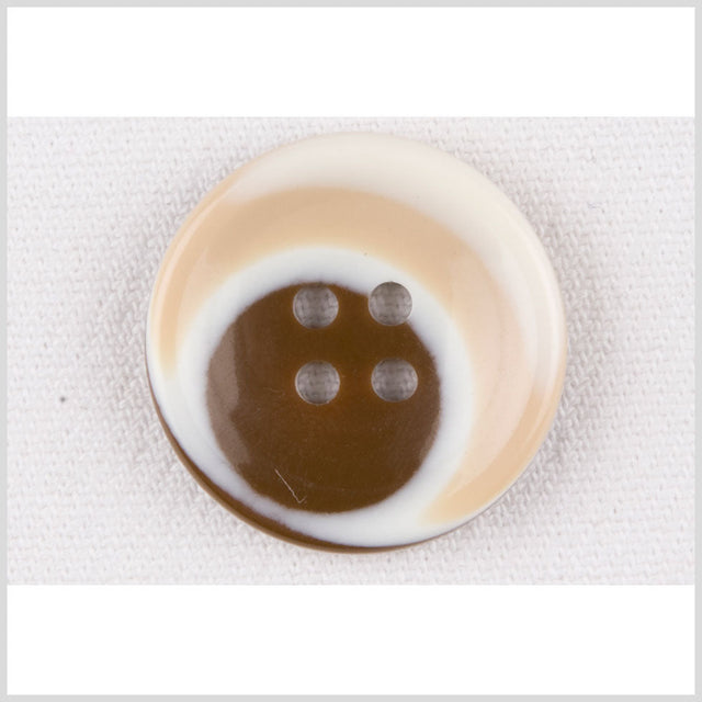 Multi-Brown Plastic Button - 40L/25.5mm