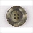 Plastic 4-Hole Button - 28L/18mm - Olive Green Mottled Shimmer