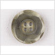 Plastic 4-Hole Button - 36L/23mm - Muted Green with Worn Edges