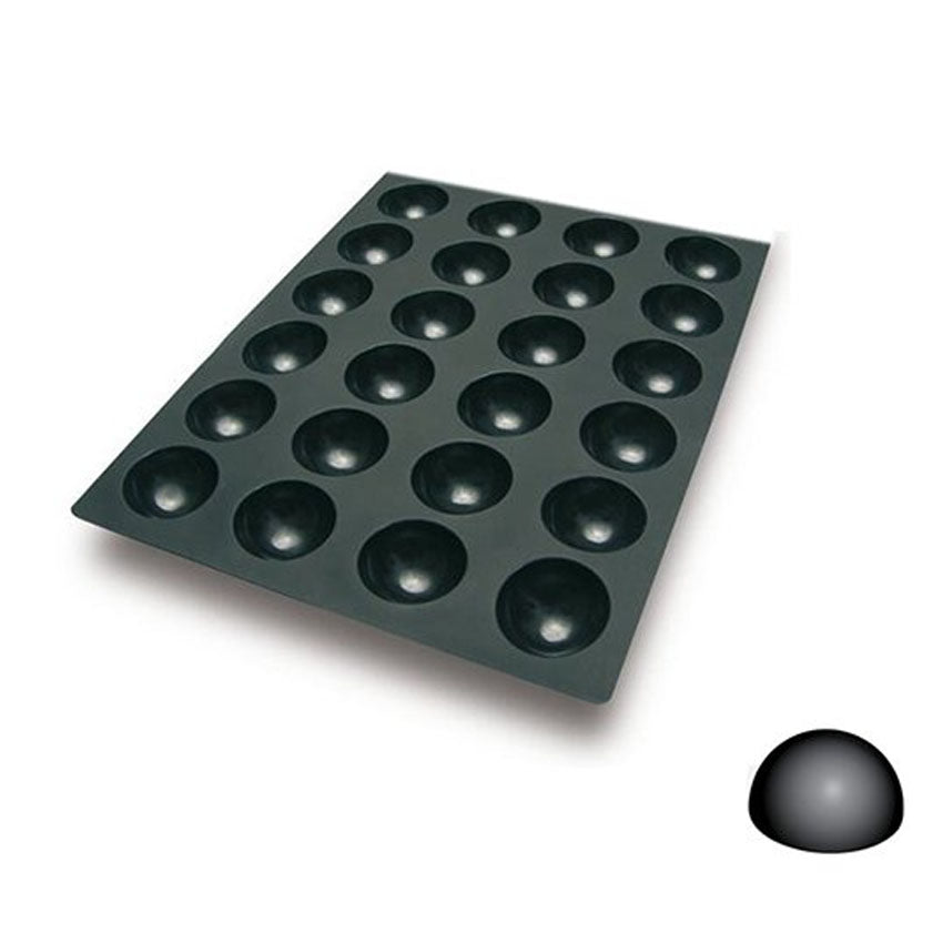 Silikomart Silicone Bakeware Half Sphere 3.78 oz. 24 cavities