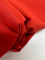 Red Polyamide Plain Woven Stretch Fabric