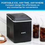 Avanti AVIM2625BK Mighty Ice 26lb. Countertop Bullet Ice Maker – Black