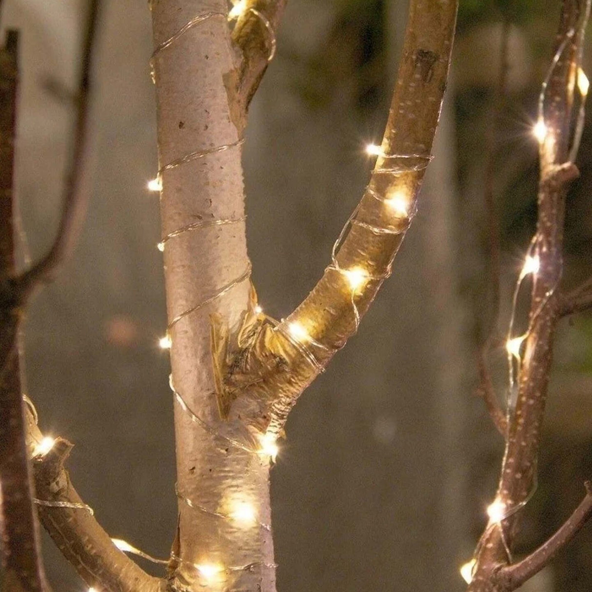 Christmas 180 LED Silver Copper Branch Tree Lights