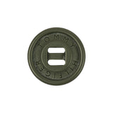 Multi-Green Plastic Button - 34L/21.5mm