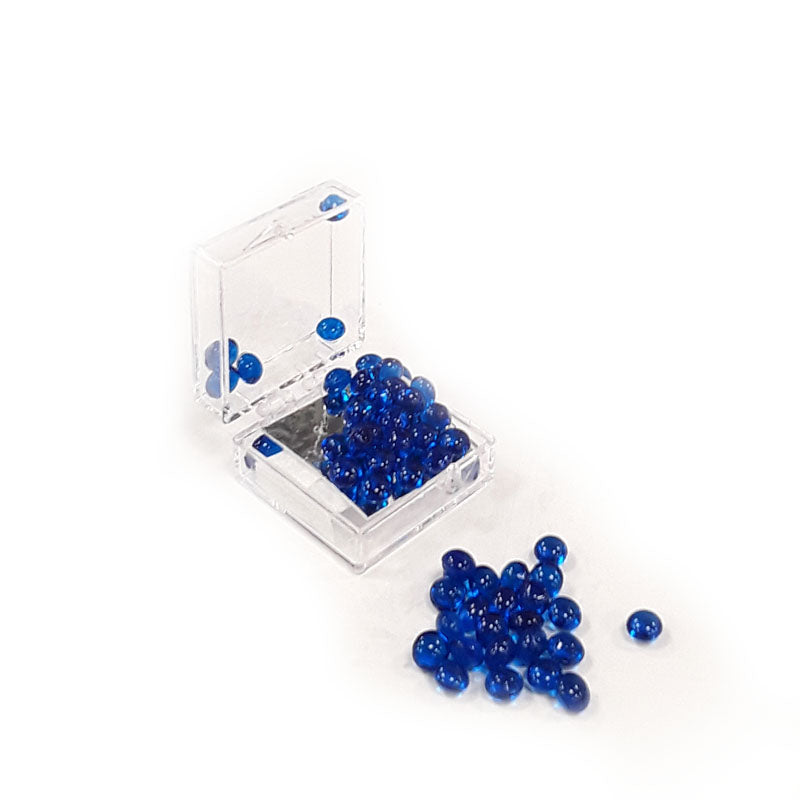 Edible Sapphire-Blue Diamond Studs 5mm (54 Pieces)