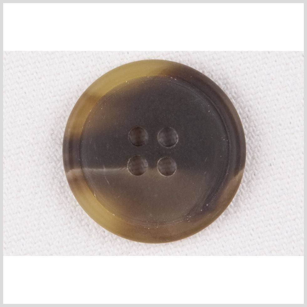 Multi-Green Plastic Blazer Button - 24L/15mm