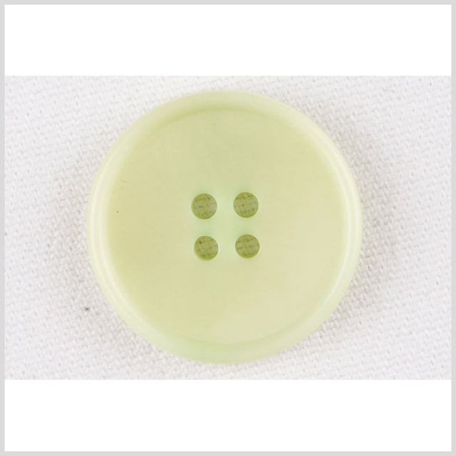 Lime Plastic Button - 34L/21.5mm