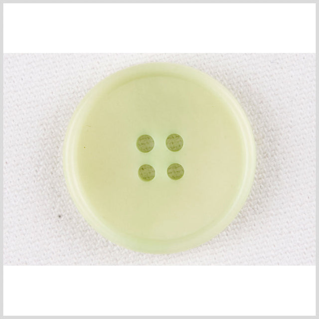 Lime Plastic Button - 40L/25.5mm