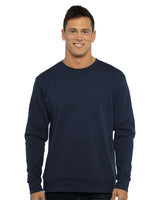 Next Level® Santa Barbara Pocket Crewneck Long Sleeve Sweatshirt