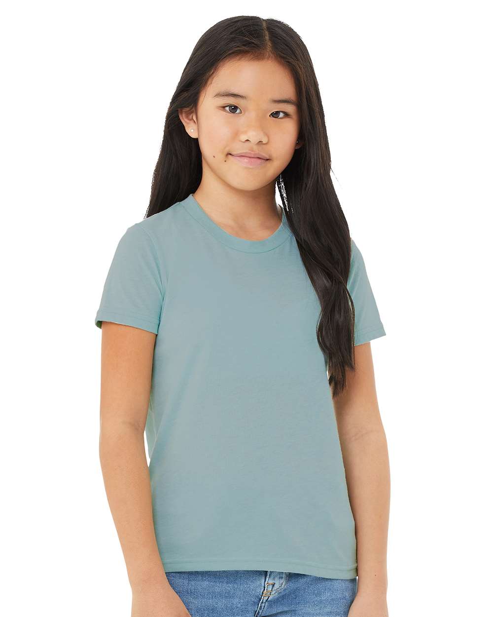 BELLA + CANVAS® Youth CVC Jersey Crew Neck Tee - 3001YCVC
