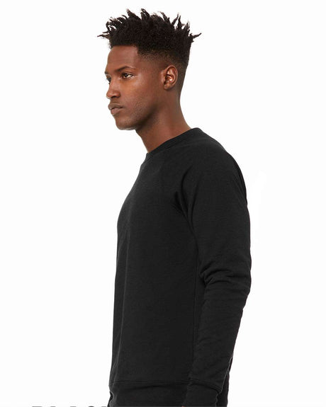BELLA + CANVAS Sponge Fleece Raglan Crewneck Long Sleeve Sweatshirt in Autumn
