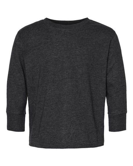RADYAN® Toddler Fine Jersey Crewneck Long Sleeve Tee - 3302