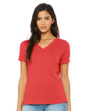 BELLA + CANVAS® Women's Relaxed Triblend Short Sleeve V-Neck T-shirt