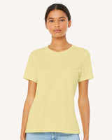 BELLA + CANVAS® Women's Relaxed Fit Heather CVC Crewneck Tee