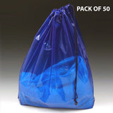 Poly Bag- Drawstring + 4" Bottom Gusset -18" x 19-1/2" Crystal Clear Palette
