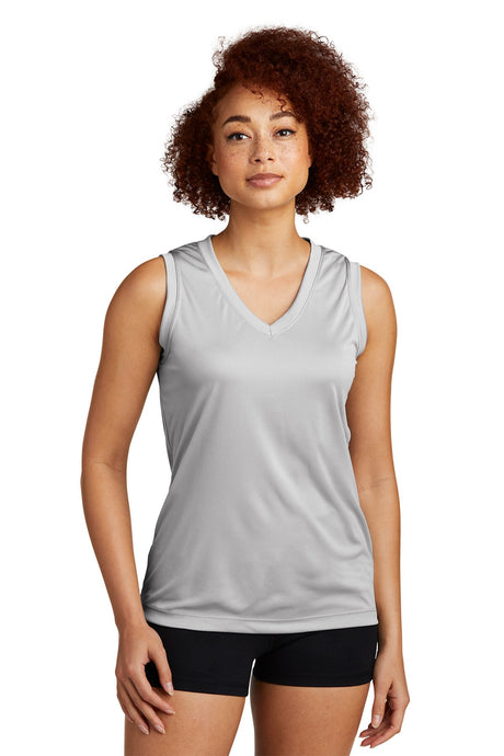 Sport-Tek® Ladies Sleeveless PosiCharge Competitor V-Neck T-Shirt