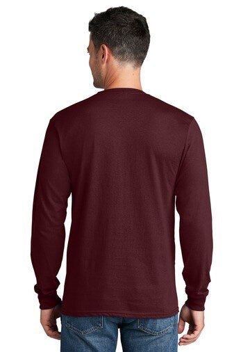Port & Company Core Cotton Crewneck Long Sleeve T-Shirt