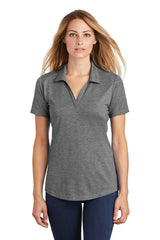 Sport-Tek® Women's PosiCharge Tri-Blend Wicking Collared Short Sleeve Polo